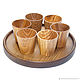Order Set of Wooden wine Glasses (6#31. ART OF SIBERIA. Livemaster. . Shot Glasses Фото №3