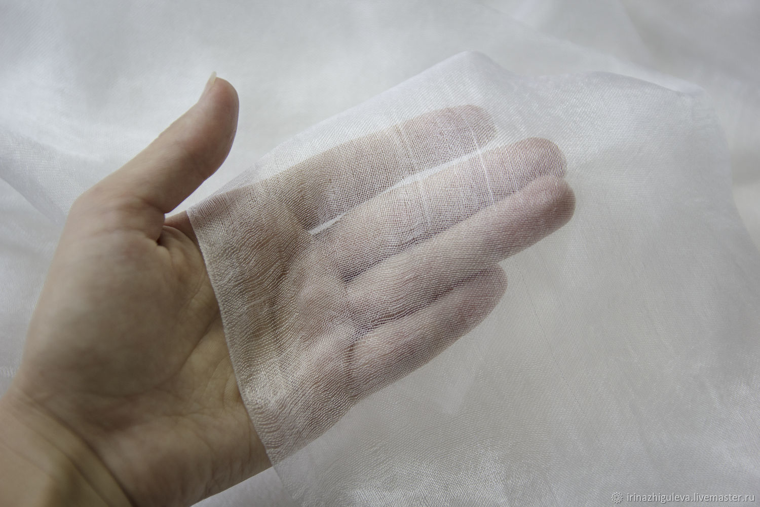 Silk Margilan gauze, sparse, width 90 cm купить на Ярмарке Мастеров
