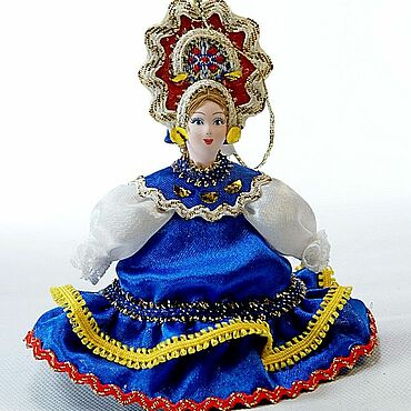 Куклы и игрушки ручной работы. Ярмарка Мастеров - ручная работа Кукла-подвеска Есения (0997). Handmade.