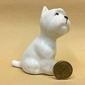 Для дома и интерьера handmade. Livemaster - original item West Highland White Terrier porcelain figurine. Handmade.