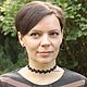 Чокер черный Клевер, чокер колье кружевное с бисером фриволите. Чокер. Юлия М. (кружевные украшения) (frivoyulite). Ярмарка Мастеров.  Фото №4