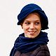 The Cloche hat - the hood 'blue velour'. Hats1. EDIS | дизайнерские шляпы Наталии Эдис. My Livemaster. Фото №5