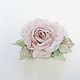 Brooch flower fabric chiffon rose ' More tender than tender'. Brooches. fioridellavita. My Livemaster. Фото №5