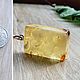 Amber. Pendant 'Mini-book' amber silver. Pendants. Frollena II. Natural Baltic amber. My Livemaster. Фото №5