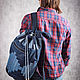 Backpack denim 'infinity'. Backpacks. bRucksack. Online shopping on My Livemaster.  Фото №2