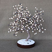 Цветы и флористика handmade. Livemaster - original item Black and white pearl wood. Handmade.