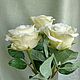 Роза белая из холодного фарфора. Цветы. Цветочный образ. Ярмарка Мастеров.  Фото №5