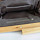 Order Clutch suede 'Cocoa' on a wooden clasp. Inessa Tche. Livemaster. . Clutches Фото №3