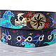 Tattoo Marin Style Hand Painted Leather Belt. Straps. Made In Rainbow. My Livemaster. Фото №4