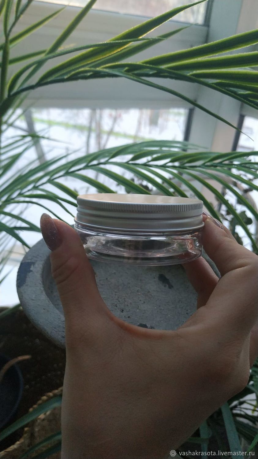 Баночка 50 гр низкая прозрачная с алюмин. крышкой купить в интернет ...