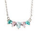 Quartz pendant on a chain, multicolored pendant with five stones. Pendant. Irina Moro. Online shopping on My Livemaster.  Фото №2