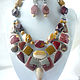 Necklace 2 strands and earrings - MUKAI, JASPER beads. Jewelry Sets. Dorida's Gems (Dorida-s-gems). My Livemaster. Фото №6