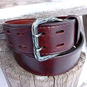 Аксессуары handmade. Livemaster - original item Men`s belt,leather,large size. Handmade.