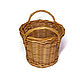 Basket woven from paper vine 'Bucket'. Art.50017. Basket. SiberianBirchBark (lukoshko70). Online shopping on My Livemaster.  Фото №2