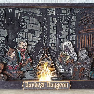 Картина с подсветкой "Darkest Dungeon". . Картины и панно ручной работы - Ярмарка Мастеров Картины и панно ручной работы. Ярмарка Мастеров - ручная работа Картина с подсветкой "Darkest Dungeon". Handmade.