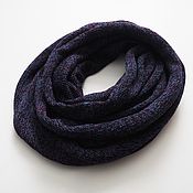 Аксессуары handmade. Livemaster - original item Snood scarf knitted in two turns from merino melange. Handmade.