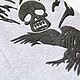 Sweatshirt sweatshirt with hand embroidery skull Monochrome custom. Sweatshirts. Karina-bro. Online shopping on My Livemaster.  Фото №2
