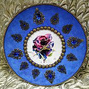 Для дома и интерьера handmade. Livemaster - original item Blue velvet watch