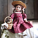 Dress 'Berry' for an antique doll, Clothes for dolls, Monchegorsk,  Фото №1