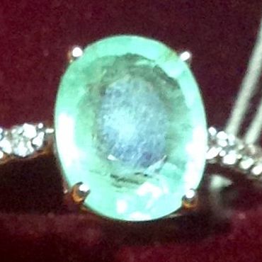 Канцелярские товары ручной работы. Ярмарка Мастеров - ручная работа Кольцо с крупным природным изумрудом без обработки 1.98ct, 925. Handmade.