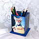 Order Pencil I - cat!. Oksana Ketris. Livemaster. . Pencil holders Фото №3