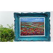 Картины и панно handmade. Livemaster - original item Oil painting with flowers in pasty technique 