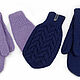 Mittens for lovers Lovebirds knitted Lilac Night. Mittens. Space Cat Knitting. Online shopping on My Livemaster.  Фото №2
