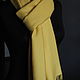 Woven scarf 'Yellow tulip'. Cashmere. Scarves. Weaving Finds. My Livemaster. Фото №4