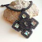 Beautiful brooch with crystals 