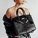 Leather handbag from Python, Classic Bag, Izhevsk,  Фото №1