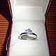 Помолвочное кольцо с природным сапфиром без обработки. Кольца. OLVIKSOL JEWELRY STORE. Ярмарка Мастеров.  Фото №4