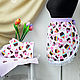 Order  An apron for a girl a potholder and a towel Cupcakes. Kitchen. Livemaster. . Gifts for March 8 Фото №3