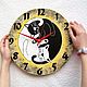 Wall clock interior Yin Yang. Hand painted. Watch. Clocks for Home (Julia). Online shopping on My Livemaster.  Фото №2