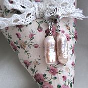 Украшения handmade. Livemaster - original item Set earrings and pendant with large genuine Baroque pearls. Handmade.