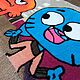 Тафтинговый коврик Гамбол и Дарвин. Ковры для дома. Тафтинговые ковры Елены Тюлиной (elena-sgk) (elena-sgk). Ярмарка Мастеров.  Фото №6