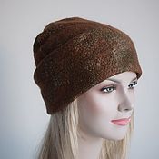 Аксессуары handmade. Livemaster - original item Felted men`s hat.Warm Wool Felted Men`s Beanie Hat. Handmade.