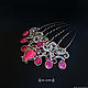 Hair comb with stones pink ' Pink Mermaid Crown'. Comb. Del-moro. Online shopping on My Livemaster.  Фото №2
