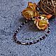 Garnet and black spinel bracelet. Bead bracelet. kvk1. Online shopping on My Livemaster.  Фото №2