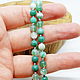 Beads green agate (tinted) 46 cm. Beads2. Selberiya shop. Online shopping on My Livemaster.  Фото №2