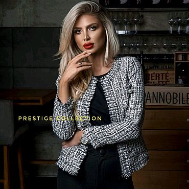 Одежда ручной работы. Ярмарка Мастеров - ручная работа Жакет Твид Chanel " Perle" в Офис и на Выход. Handmade.