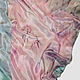 Двойной шелковый палантин "Розовый жемчуг и аквамарин, Палантины, Санкт-Петербург,  Фото №1