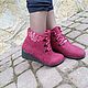 Эко ботильоны из шерсти Кардиограмма. Ботильоны. Eco Shoes by Julia Pizar. Ярмарка Мастеров.  Фото №4
