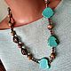 Necklace 'Memory' with Turquoise and Sand Jasper. Necklace. Rimliana - the breath of the nature (Rimliana). My Livemaster. Фото №5
