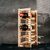 Для дома и интерьера handmade. Livemaster - original item Stand for wine bottles made of cedar wood BM2. Handmade.