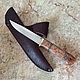 Knife 'Peshets-2' 95h18 stab.Karelian birch, Knives, Vorsma,  Фото №1
