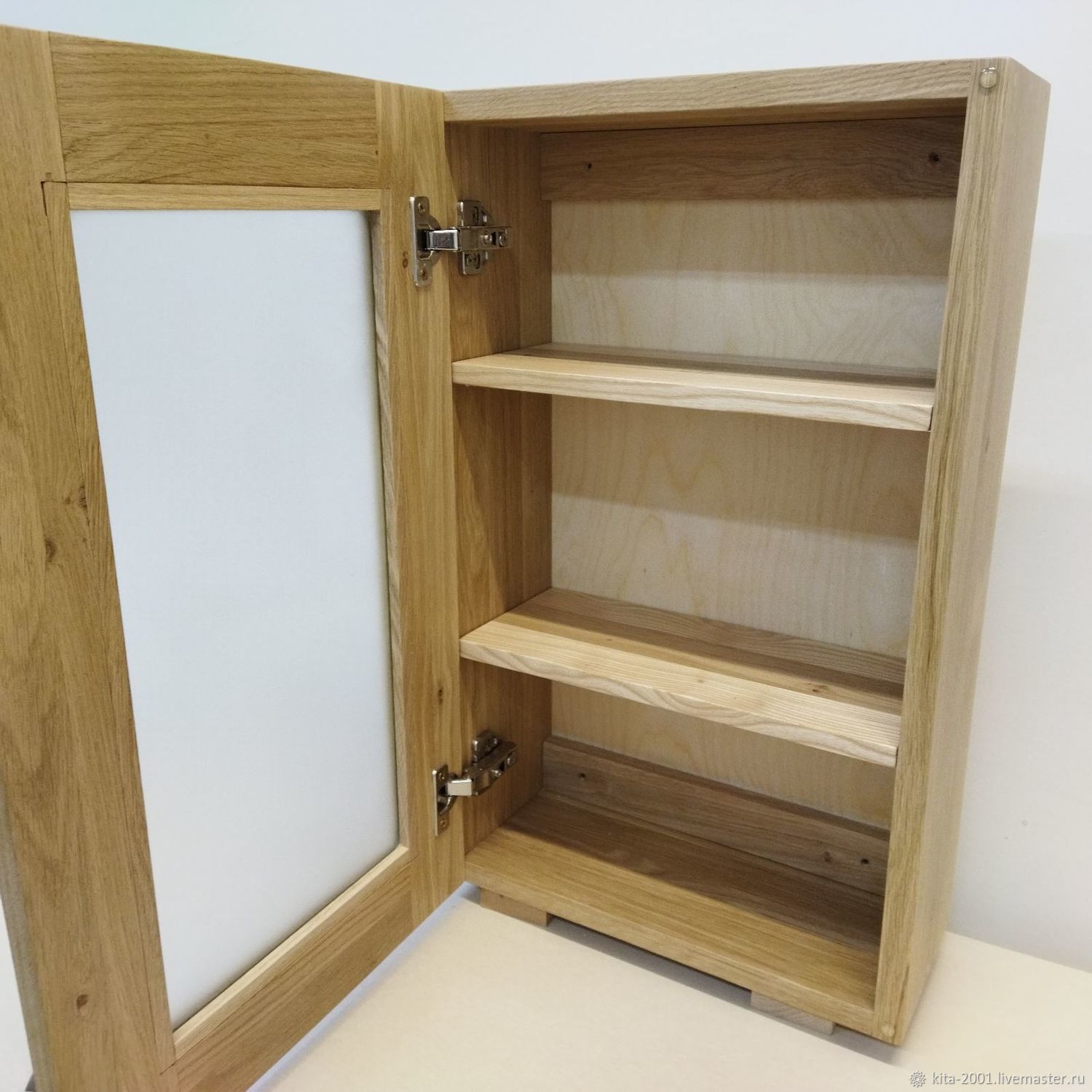 Навесной шкафчик из массива дуба на заказ в интернет-магазине Ярмарка ...