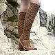 Order Summer boots 'Astrid'. KnittedBoots. Livemaster. . High Boots Фото №3