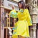 Yellow Dress Boho Chic Embroidered Vyshyvanka dress. Dresses. 'Viva'. Online shopping on My Livemaster.  Фото №2
