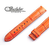 Украшения handmade. Livemaster - original item 19 mm Crocodile Leather Watch Strap. Handmade.