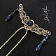 Order Hairpin with lapis lazuli stone 'Star'. Del-moro. Livemaster. . Hairpin Фото №3